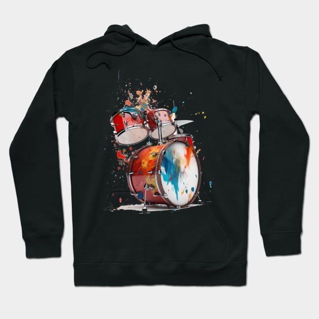 Drum Set Hoodie by Urban Archeology Shop Gallery